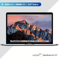 Laptop MacBook Pro 2017 i5 8GB 256GB 13.3" - Gris Espacial - Reacondicionado - Grado A